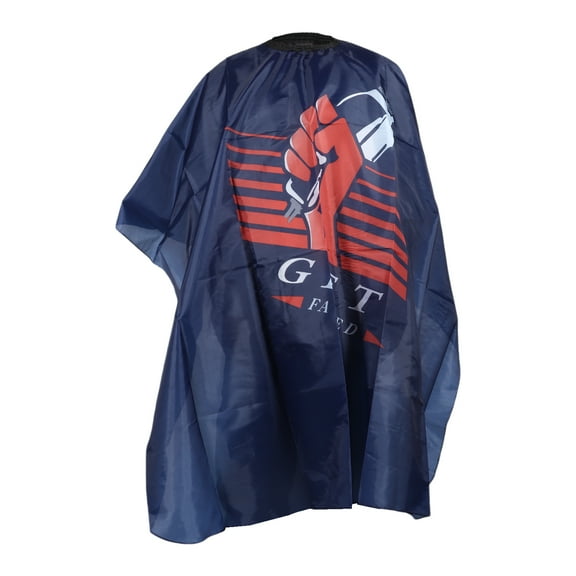 Unique Bargains 1 Pc Hair Clipper Pattern Hairdressing Cape for Styling 62.99"x55.12" Dark Blue