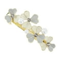 thumbnail image 1 of Unique Bargains 1 Pc Hair Clips Exquisite Rhinestone Hair Clip Hairdo Clip Gray Beige Gold Tone, 1 of 5