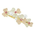 thumbnail image 1 of Unique Bargains 1 Pc Hair Clips Exquisite Rhinestone Hair Clip Hairdo Clip Pink Beige Gold Tone, 1 of 5