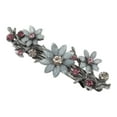 thumbnail image 1 of Unique Bargains 1 Pc Hair Clips Grace Flower Spring Clip Hairdo Clip Light Gray, 1 of 5