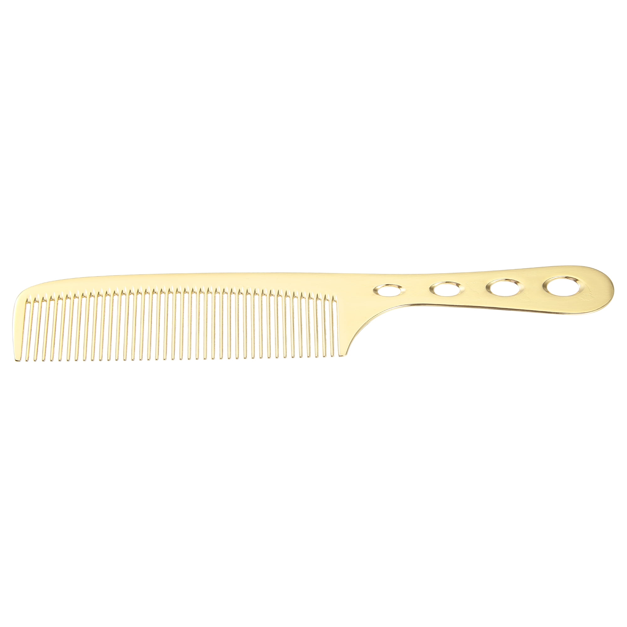 Unique Bargains 1 Pc Hair Comb All Purpose Detangling Comb Stainless Steel Gold Tone