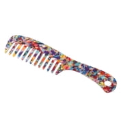 Unique Bargains 1 Pc Hair Comb Wide Tooth, Anti-Static for Thick Curly Hair Hair Comb Detangling Comb Multicolor