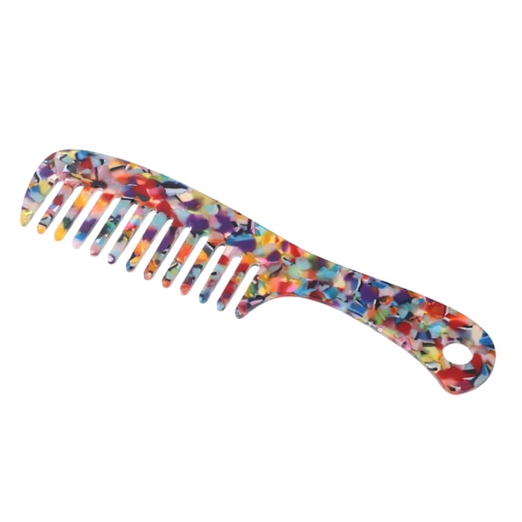 Unique Bargains 1 Pc Hair Comb Wide Tooth, Anti-Static for Thick Curly Hair Hair Comb Detangling Comb Multicolor