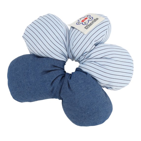 Unique Bargains 1 Pc Hair Elastics 3D Flower Hair Ties Blue