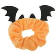 thumbnail image 1 of Unique Bargains 1 Pc Hair Elastics Fashion Halloween Bat Hair Ties Black Orange, 1 of 5