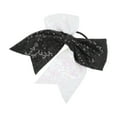 thumbnail image 1 of Unique Bargains 1 Pc Hair Elastics Halloween Sequin Bow Hair Ties for Women Black White, 1 of 5