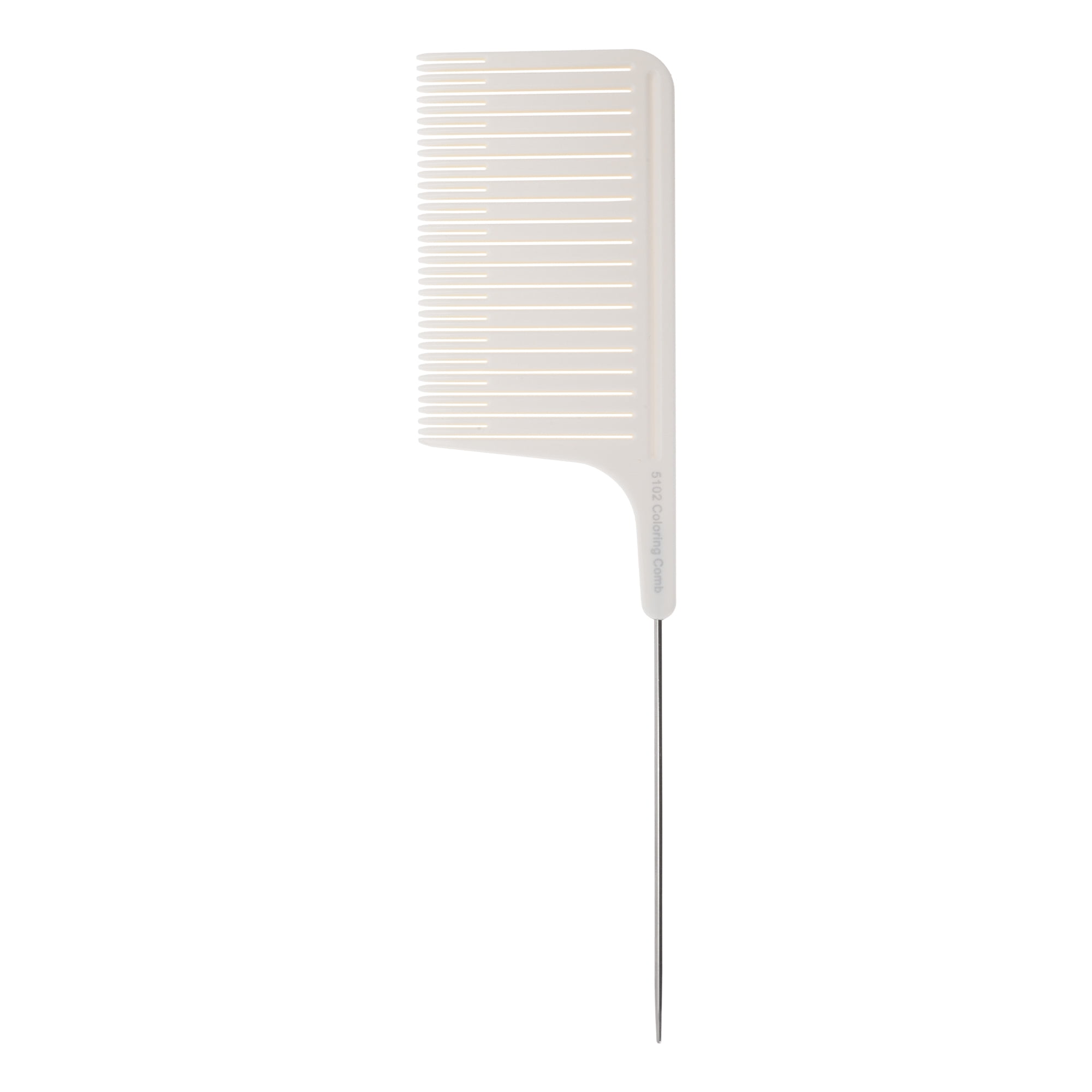 Unique Bargains 1 Pc Hair Highlighting Comb with Stainless Steel Rat Tail Beige