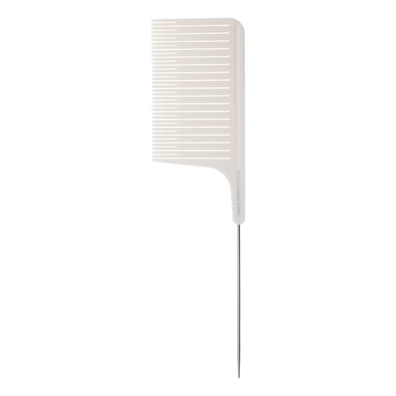 Unique Bargains 1 Pc Hair Highlighting Comb with Stainless Steel Rat Tail Beige