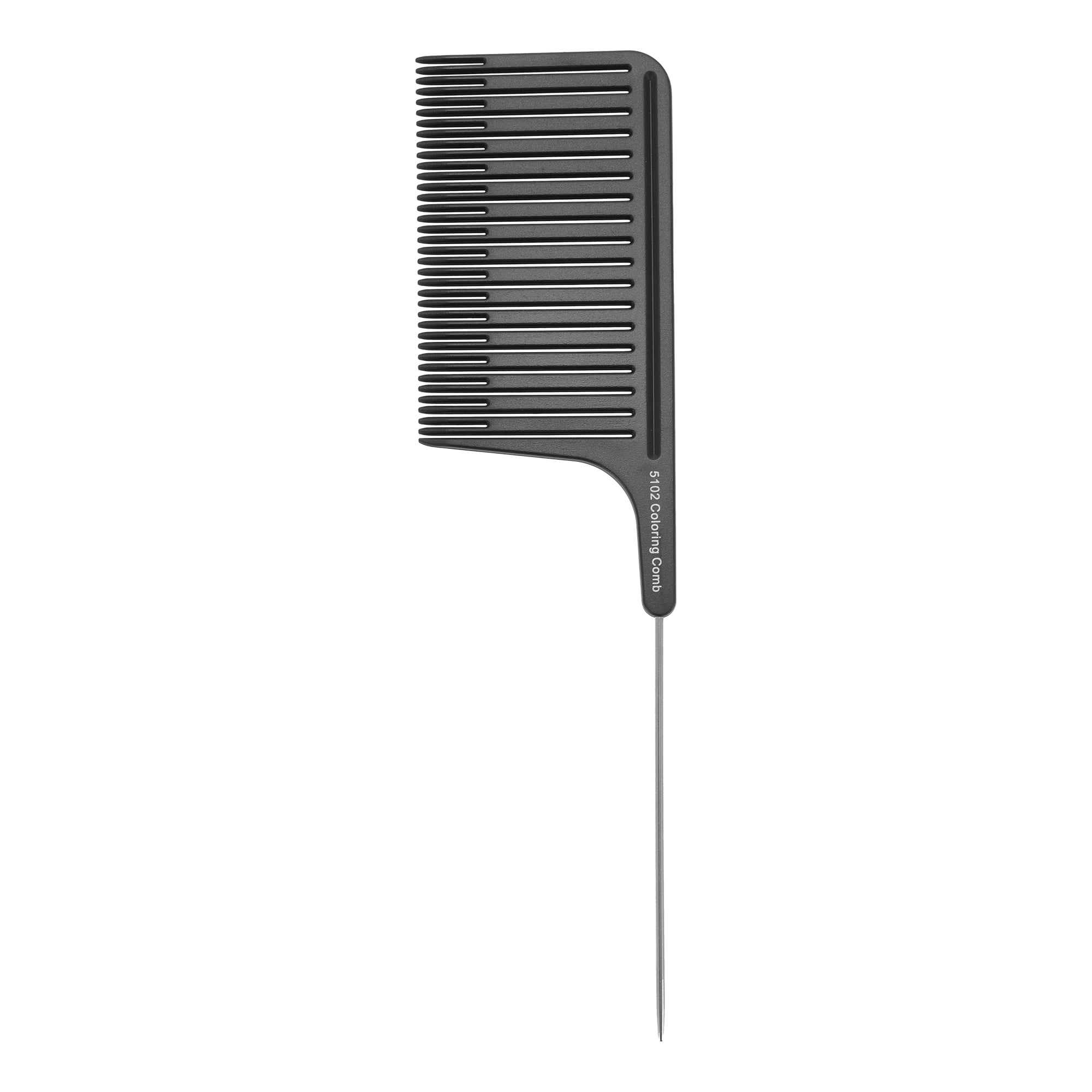 Unique Bargains 1 Pc Hair Highlighting Comb with Stainless Steel Rat Tail Black