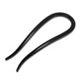 thumbnail image 1 of Unique Bargains 1 Pc Hair Pin U-shaped Hair Accessories 4.33"x1.57" Glossy Black, 1 of 4
