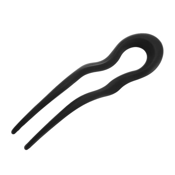 Unique Bargains 1 Pc Hair Pin U-shaped Hair Accessories 5.04"x1.38" Black