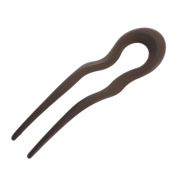 Unique Bargains 1 Pc Hair Pin U-shaped Hair Accessories 5.04"x1.38" Brown