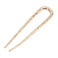 thumbnail image 1 of Unique Bargains 1 Pc Hair Pin U-shaped Texture Hair Hairpin for Women Dark Gold Tone, 1 of 5