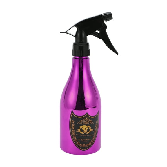 Unique Bargains 1 Pc Hair Spray Bottles Electroplating Retro Spray Bottles for Hair 450ml Purple