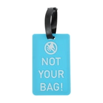 Unique Bargains 1 Pc Hand Pattern Luggage Tag for Travelling Sky Blue