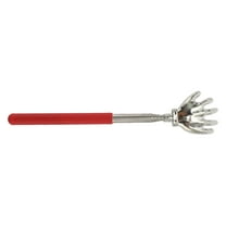 Unique Bargains 1 Pc Hand Shaped Back Scratcher for Bathroom Travel Hotel Red Stainless Steel