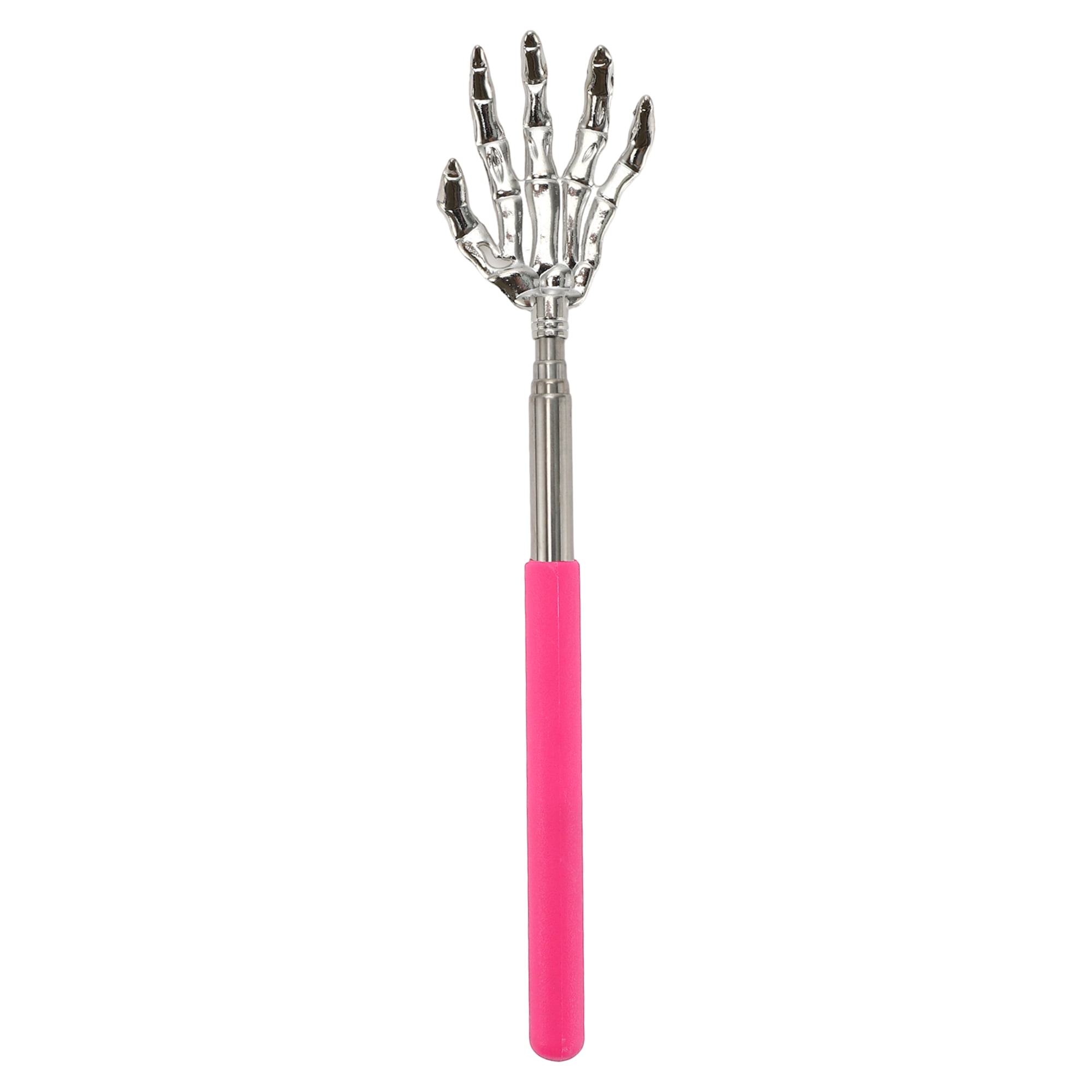 Unique Bargains 1 Pc Hand Shaped Extendable Back Massager for Bedroom Pink