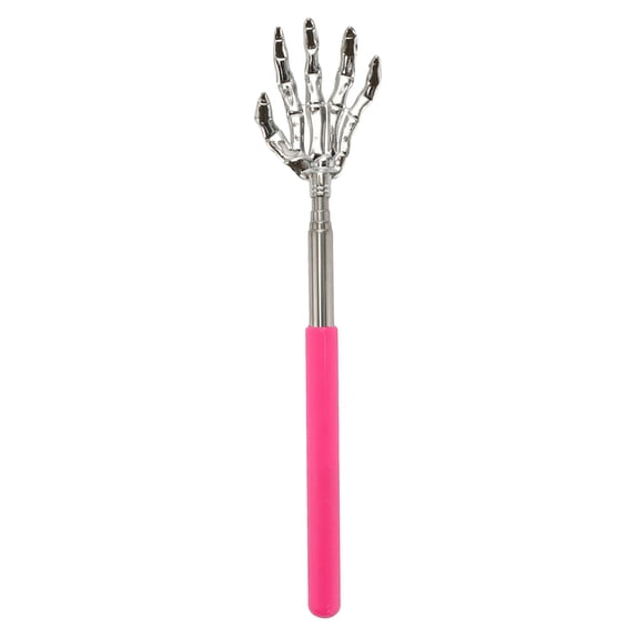 Unique Bargains 1 Pc Hand Shaped Extendable Back Massager for Bedroom Pink