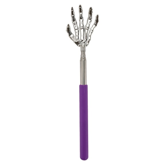 Unique Bargains 1 Pc Hand Shaped Extendable Back Massager for Bedroom Purple