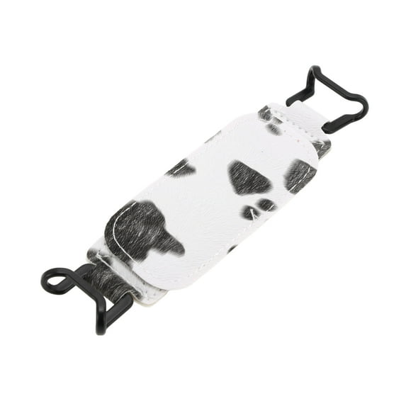 Unique Bargains 1 Pc Hand-Strap for Kindle Cow Pattern Finger Grip Holder White Black