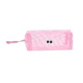 thumbnail image 1 of Unique Bargains 1 Pc Hand-held Makeup Bag for Travel Vacation Pink Nylon Mesh, 1 of 5