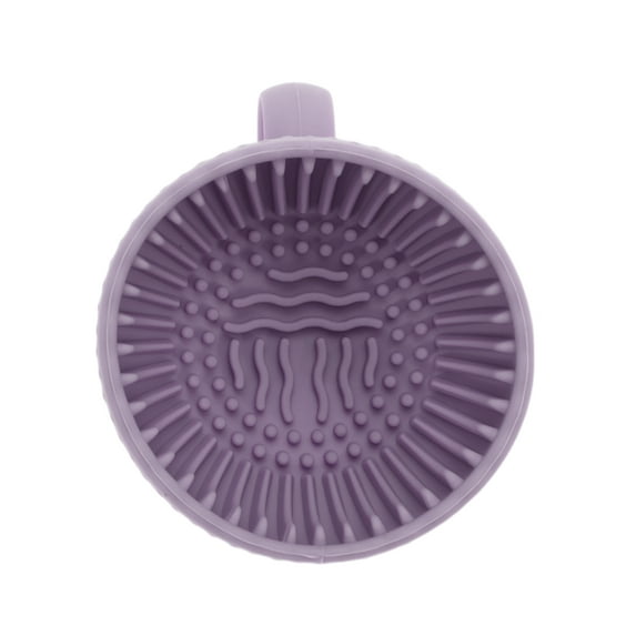 Unique Bargains 1 Pc Hand-held Makeup Brush Cleaner Dark Purple