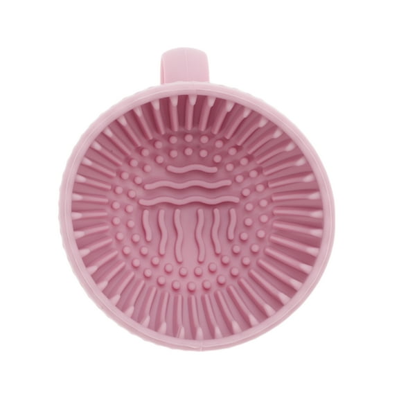 Unique Bargains 1 Pc Hand-held Makeup Brush Cleaner Pink