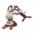 thumbnail image 1 of Unique Bargains 1 Pc Handbag Charm Cute Rope Handbag Accessories Dark Brown Red, 1 of 6