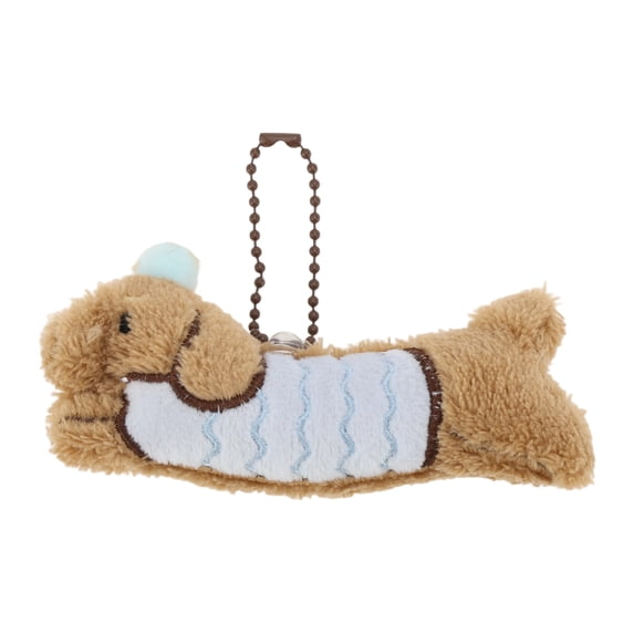 Unique Bargains 1 Pc Handbag Charm Dog Beaded Chain Handbag Accessories Brown Light Blue