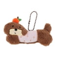 thumbnail image 1 of Unique Bargains 1 Pc Handbag Charm Dog Beaded Chain Handbag Accessories Dark Brown Light Pink, 1 of 6