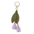 thumbnail image 1 of Unique Bargains 1 Pc Handbag Charm Flower Leaf Bag Charm Purple, 1 of 5