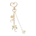 thumbnail image 1 of Unique Bargains 1 Pc Handbag Charm Keychain Beads Bag Accessories Gold Tone, 1 of 6