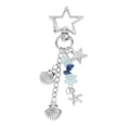 thumbnail image 1 of Unique Bargains 1 Pc Handbag Charm Keychain Durable Metal Bag Accessories Silver Tone Blue, 1 of 6