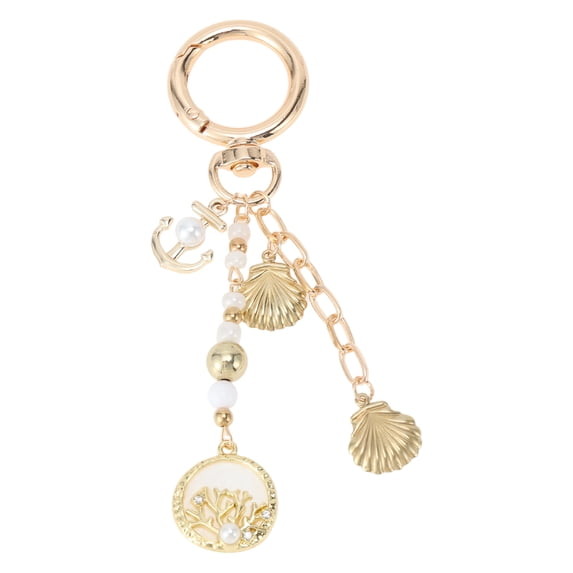 Unique Bargains 1 Pc Handbag Charm Keychain Tree Bag Accessories Gold Tone