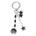 thumbnail image 1 of Unique Bargains 1 Pc Handbag Charm Keychain Tree Bag Accessories Silver Tone Black, 1 of 6