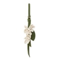 thumbnail image 1 of Unique Bargains 1 Pc Handbag Charm PU Leather Flower Bag Charm White, 1 of 5
