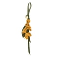thumbnail image 1 of Unique Bargains 1 Pc Handbag Charm PU Leather Flower Bag Charm Yellow, 1 of 3