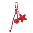 thumbnail image 1 of Unique Bargains 1 Pc Handbag Charm Star Pattern Bag Charm Red, 1 of 5