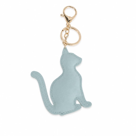 Unique Bargains 1 Pc Handbag Charms Keychain Cute Cat Bag Accessories Blue