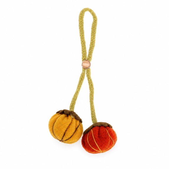 Unique Bargains 1 Pc Handbag Charms Keychain Yarn Bag Accessories Red Yellow Brown