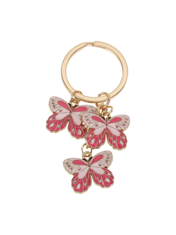 1 Pc Handbag Charms Keychains Butterflies Bag Accessories Pink