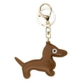 thumbnail image 1 of Unique Bargains 1 Pc Handbag Charms Keychains Dog Keychain Bag Accessories Light Brown, 1 of 5