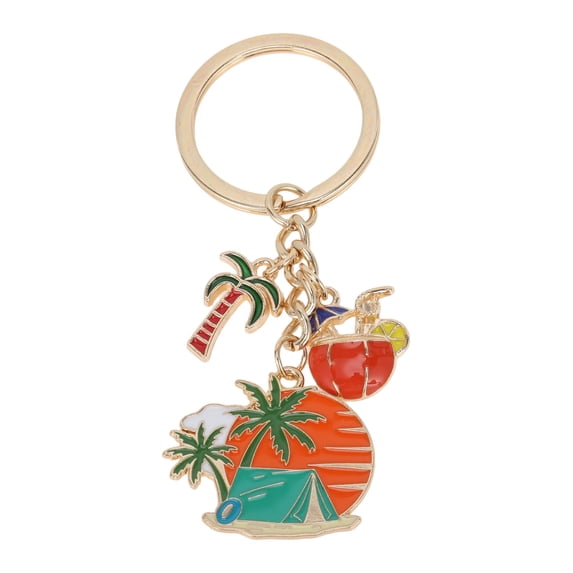 Unique Bargains 1 Pc Handbag Charms Keychains Fashionable Bag Accessories Orange