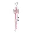 thumbnail image 1 of Unique Bargains 1 Pc Handbag Charms Keychains Fashionable Bow Heart Bag Accessories Pink, 1 of 5