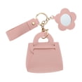 thumbnail image 1 of Unique Bargains 1 Pc Handbag Charms Keychains Flower Mirror Bag Accessories Pink, 1 of 6