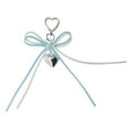 thumbnail image 1 of Unique Bargains 1 Pc Handbag Charms Keychains PU Bow Bag Accessories White Blue, 1 of 5