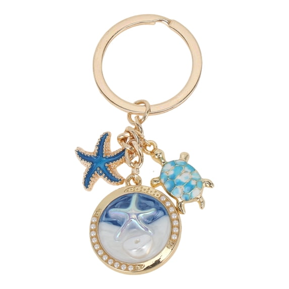 Unique Bargains 1 Pc Handbag Charms Keychains Portable Bag Accessories Blue White