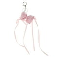thumbnail image 1 of Unique Bargains 1 Pc Handbag Charms Keychains Ribbon Bow Bag Accessories Pink, 1 of 5