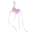 thumbnail image 1 of Unique Bargains 1 Pc Handbag Charms Keychains Ribbon Bow Bag Accessories Purple, 1 of 5