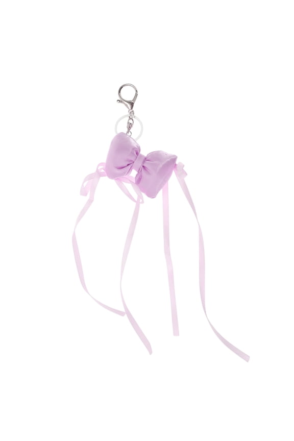 1 Pc Handbag Charms Keychains Ribbon Bow Bag Accessories Purple